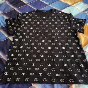 Champion Black Logo Men's T-Shirt